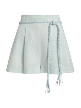 Women's Linen Tie-Waist...