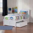 Madison White Twin Solid Wood...