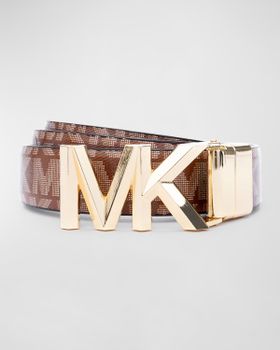 MK Logo Reversible Leather...