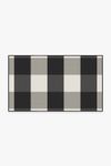 Outdoor Gingham Plaid Black &...