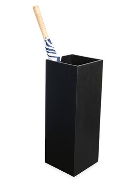 Leather Umbrella Stand - Black