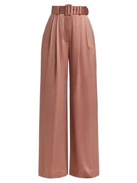 Women's Silk Tuck Pants -...