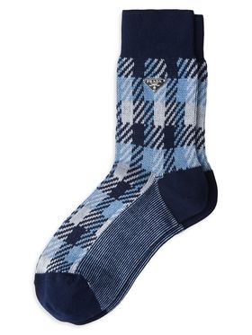 Women's Cotton Socks - Blue -...