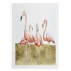 Flamingo Flock II -Canvas...
