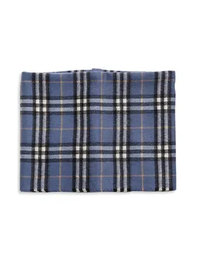 Kid's Logo Check Cashmere...