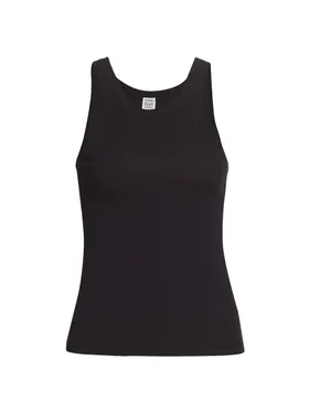 Women's Curved Rib Tank Top -...