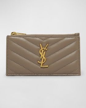 Small YSL Zip Card Case in...