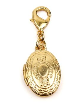 Engraved Chain Locket Charm