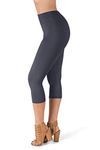 SATINA High Waisted Capri...