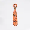 Orange flowers and bees scarf...
