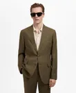Mango Men's Linen Slim-Fit...