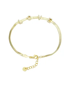 14K Gold Flash-Plated Crystal...