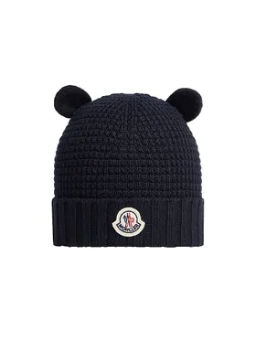 Baby's Beanie Hat in Wool -...