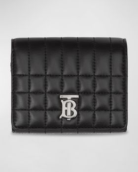 Lola Quilted Leather Compact...