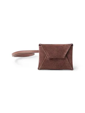 Women's Suede Bag Charm -...
