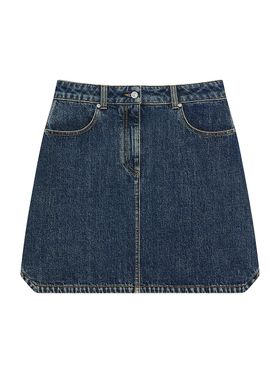 Women's Mini Skirt in Denim -...