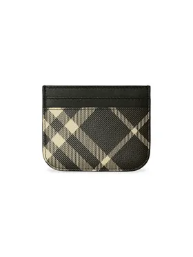Women's Check Card Case -...