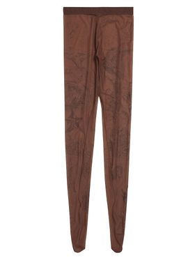 Women's Tat Tights - Brown -...