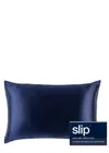 Slip Silk Pillowcase Navy -...