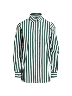 Women's Striped Poplin...