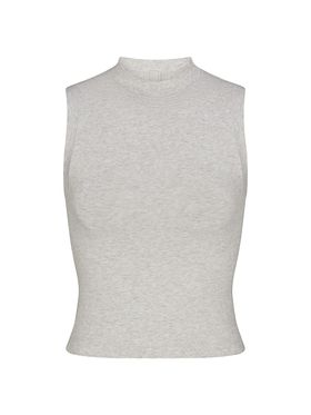 Women's Cotton Jersey Mock...