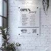 Acrylic Shop Opening Times...