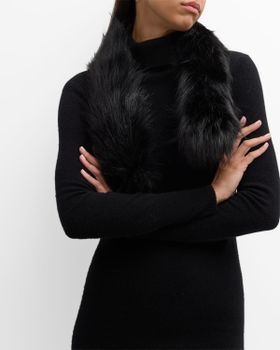 Faux Fur Pull-Through Scarf