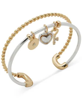Anne Klein Two-Tone Crystal...