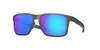 Oakley Mens OO4123 Holbrook Metal Square Sunglasses, Matte Gunmetal/Prizm Sapphire Iridium Polarized, 55 mm