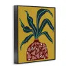 Spider Plant on Yellow Framed...