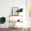 Metal 2 Shelf Gold Console...