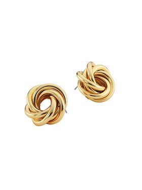 Women's Goldtone Swirl Stud...