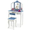 Costway 2 in 1 Kids Vanity...
