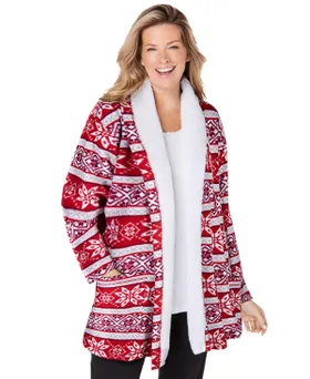 Dreams & Co. Plus Size Sherpa...
