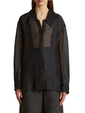 Women's Nori Sheer Silk Shirt...