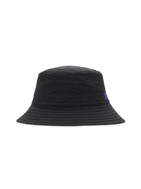 Quilted Bucket Hat - Black -...