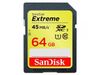 SanDisk 64GB 64G Extreme SD...