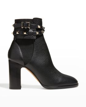 Rockstud Buckle-Wrap Ankle...