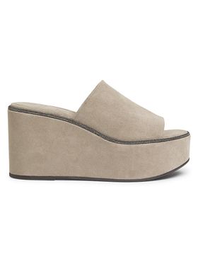 Women's Embellished Suede...