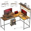 Homcom - 61.6" L Shaped Desk...