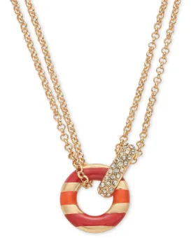 On 34th Gold-Tone Pave &...