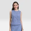 Women's Pintucked Fitted Top...