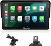 Carpuride Car Stereo, Portable Wireless Carplay  Android Auto,7 Inch 1080P HD Touch Screen Radio with BT 5.0, Mirror Link Support Truck RV Dash Mount