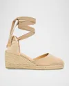 Carina Canvas Ankle-Tie Wedge...