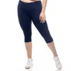 SATINA High Waisted Capri...