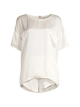 Women's Washable Silk Tee...