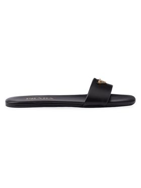 Women's Leather Slides -...