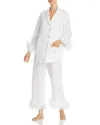 Sleeper Feather Trim Pajama...