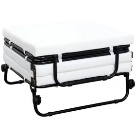 HOMCOM Portable Folding Bed,...