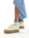 Superga trainers in lime...
